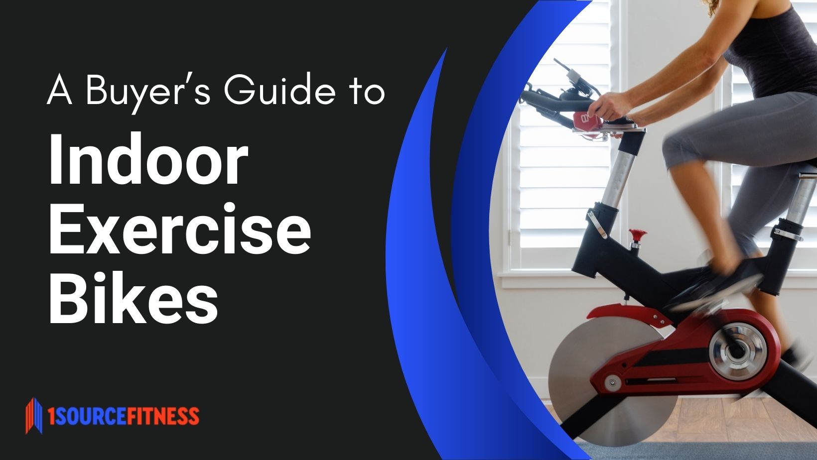 A woman using an indoor exercise bike